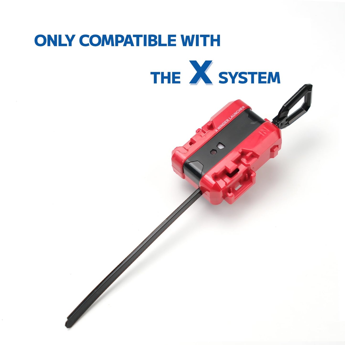 AIBREAY 2 Pack X Winder Launcher – Gyro Launcher Set for X Series Right-Spinning Tops (Red + Black)