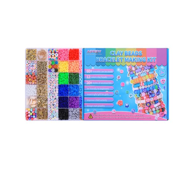 AIPRIDY Bracelet Making Kit for Girls – 3,654-Piece Bead Craft Set for Creative Jewelry (Ages 6+)