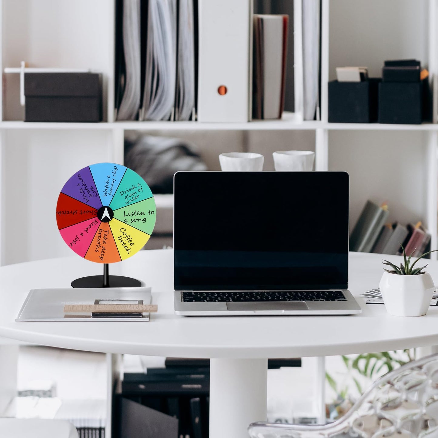 Airpark Prize Wheel – 8-Inch Tabletop Spinning Wheel for Prizes