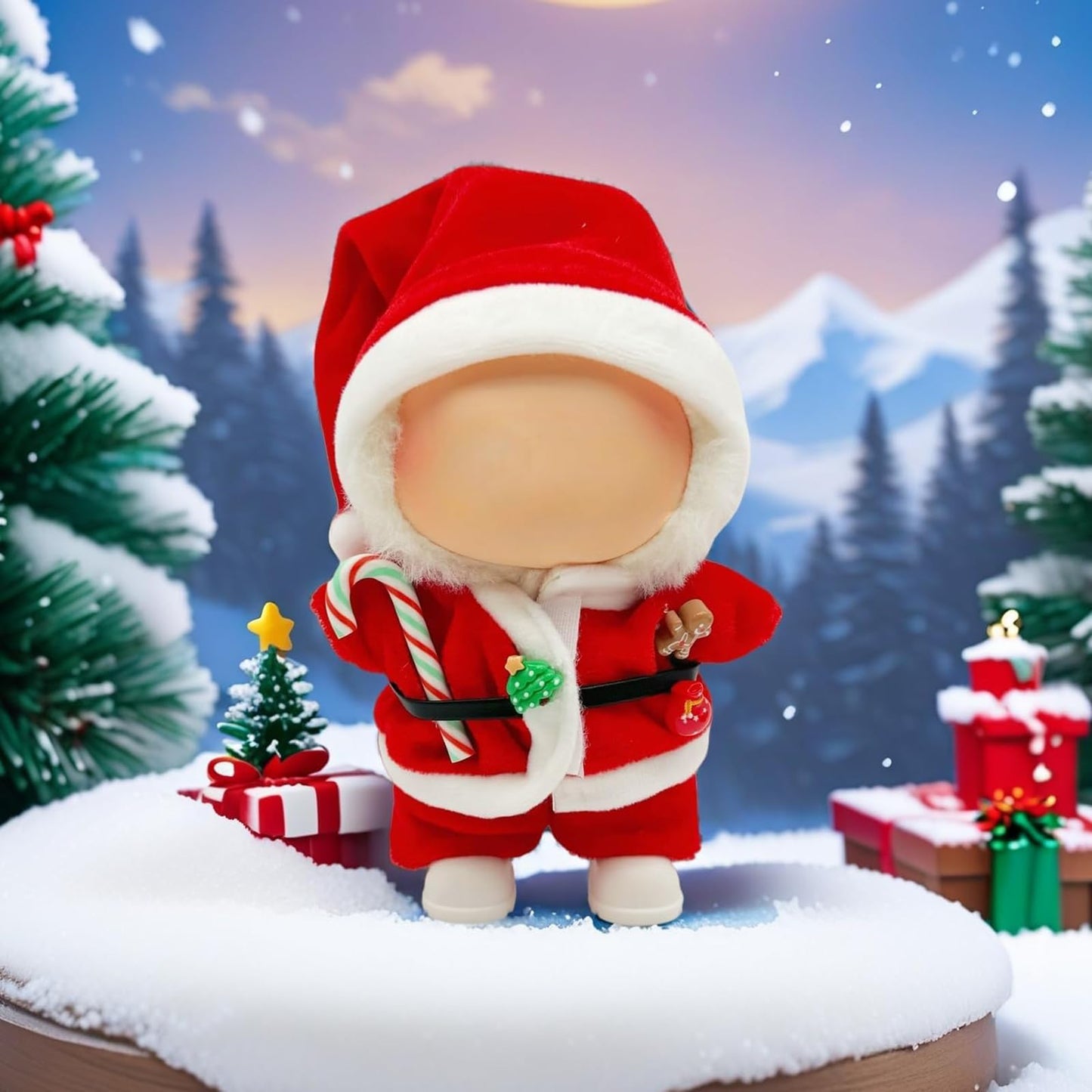 AIZIXIN 17cm Doll Outfit Set — Premium Christmas Accessories for Tiny Dolls