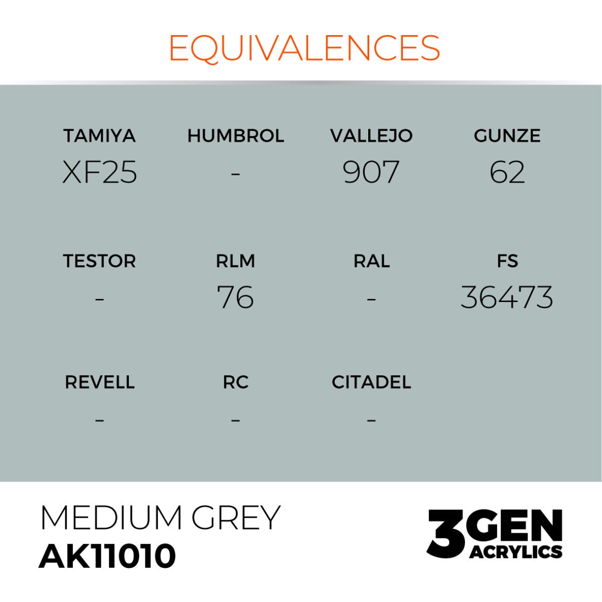 AK Interactive 3G - Medium Grey 17ml (AK11010)