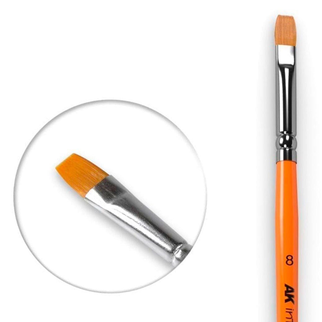 AK Interactive Flat Brush 8 Synthetic (AK608)