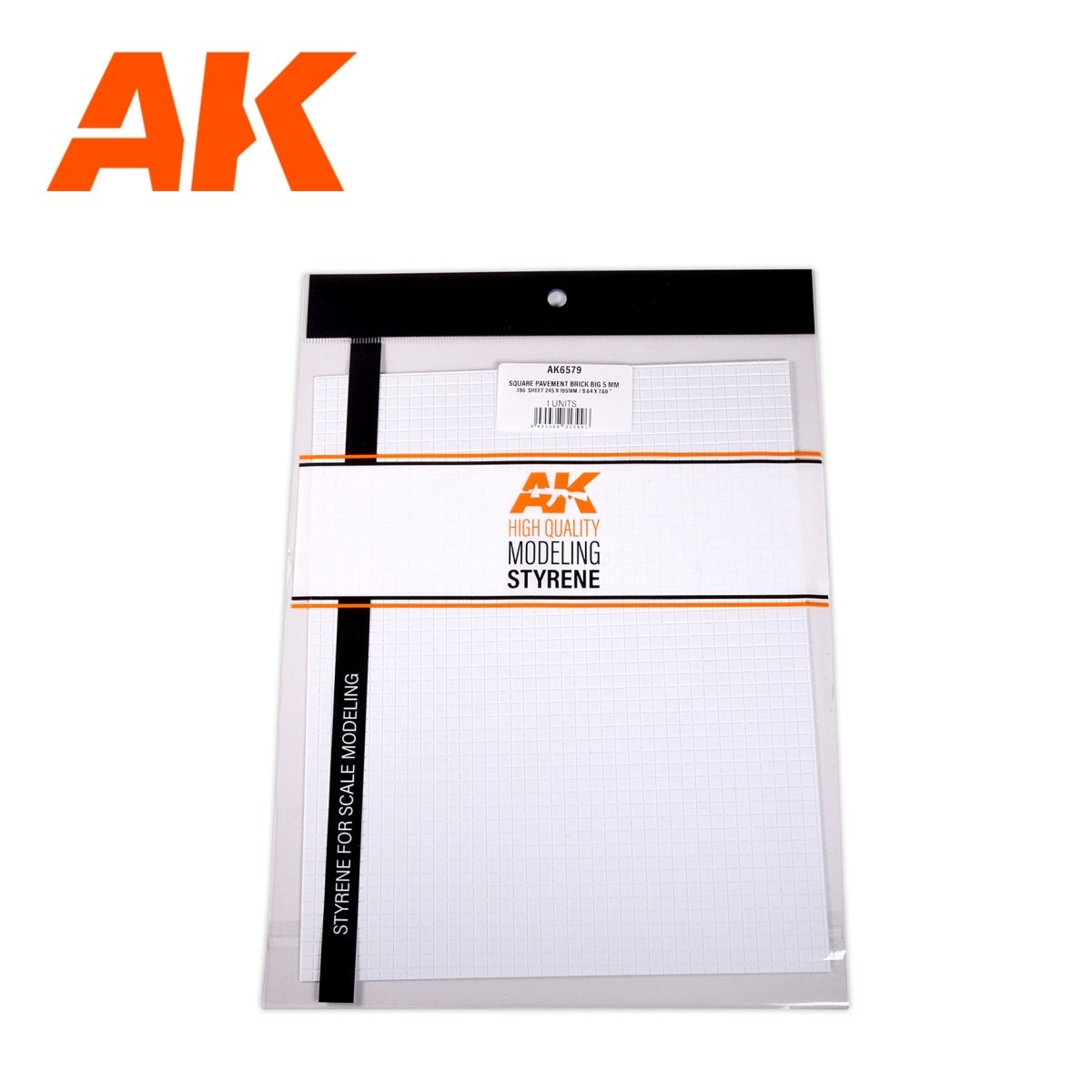 AK Interactive - Square Pavement Brick Big.5 mm/.196 Sheet 245x195 (AK6579)