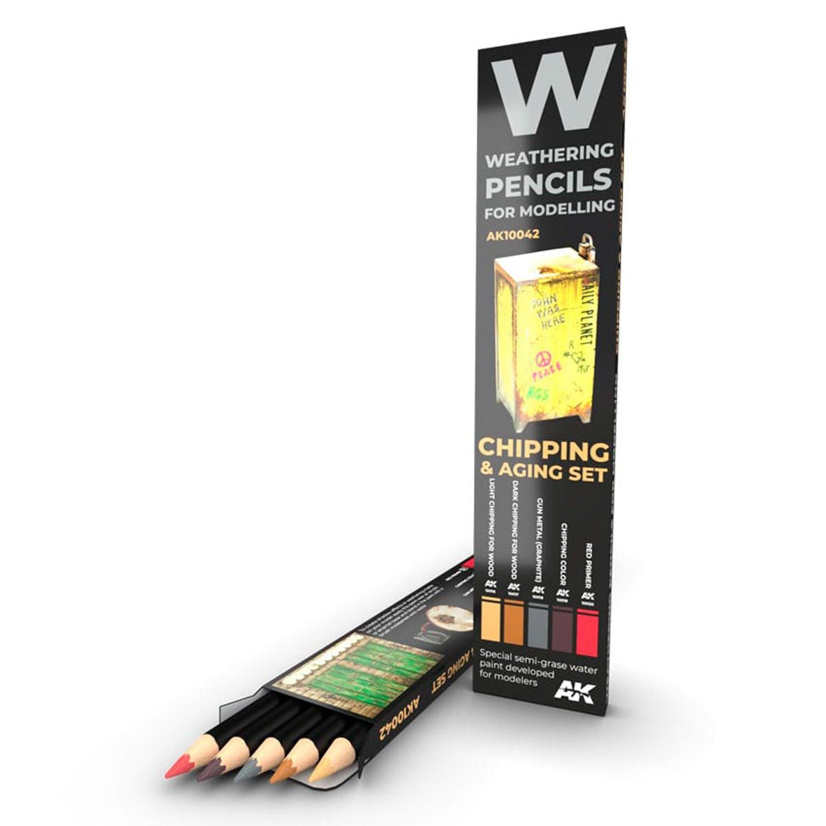 AK Interactive Watercolor Pencils Set - Chipping (AK10042)