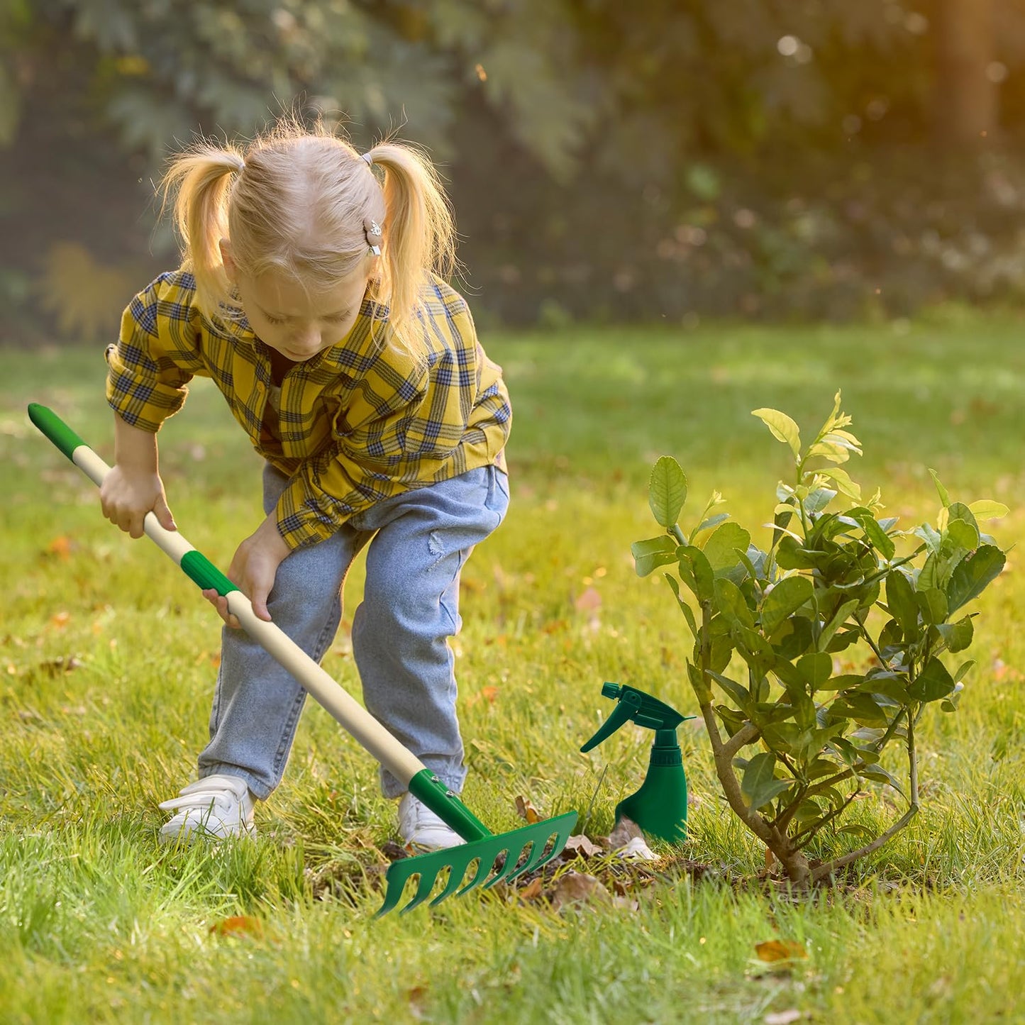 Aka Supaku Kids Gardening Tools Set – 8pc Wheelbarrow Kit