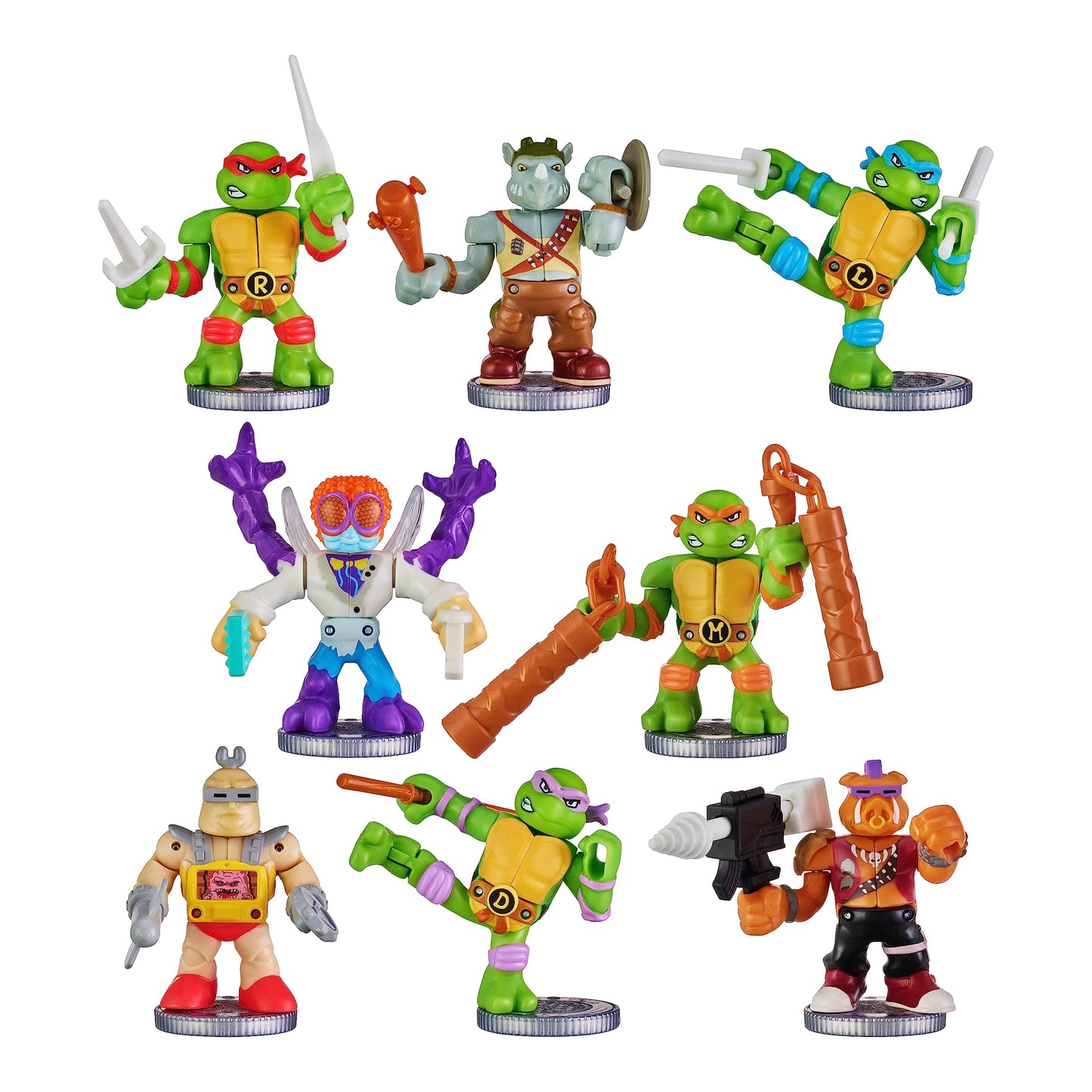 Legends of Akedo TMNT Raphael vs Krang – Versus Pack | 2 Mini Figures, 2 Trigger Controllers, Manual