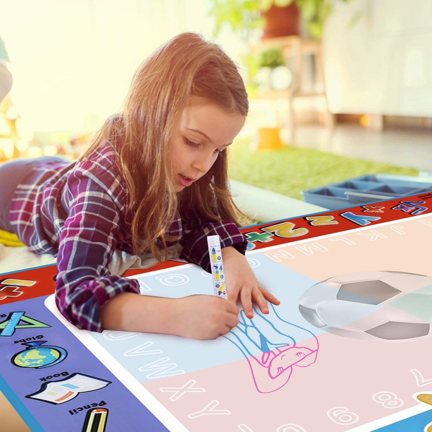 Alago Aqua Coloring Mat - Mess-Free Water Doodle Pad for Kids 3+