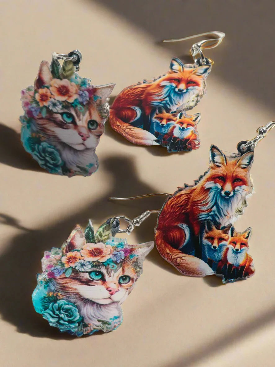 Animals Dangle Drop Earrings Collection
