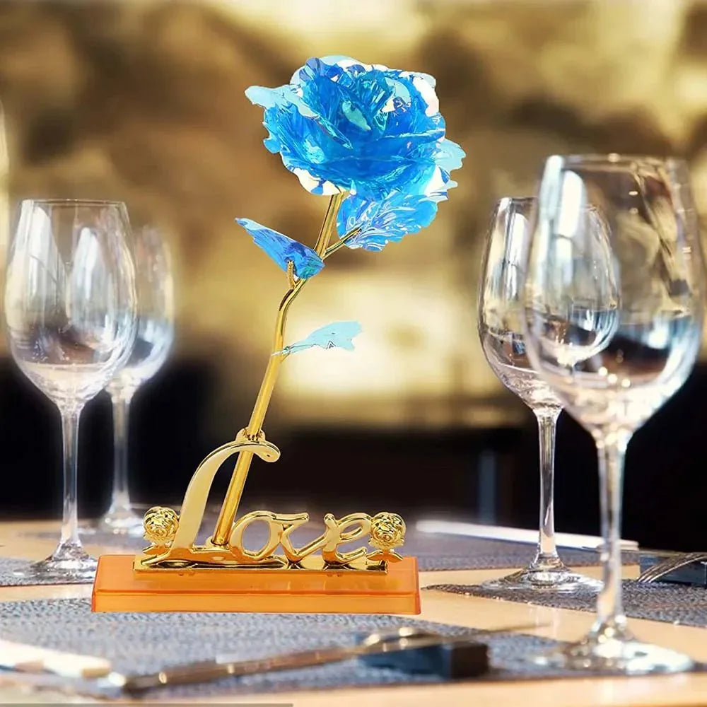 LED 24K Foil Plated Roses