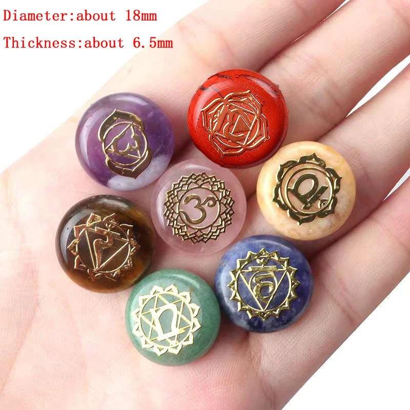 7Pcs Seven Chakras Healing Gemstones