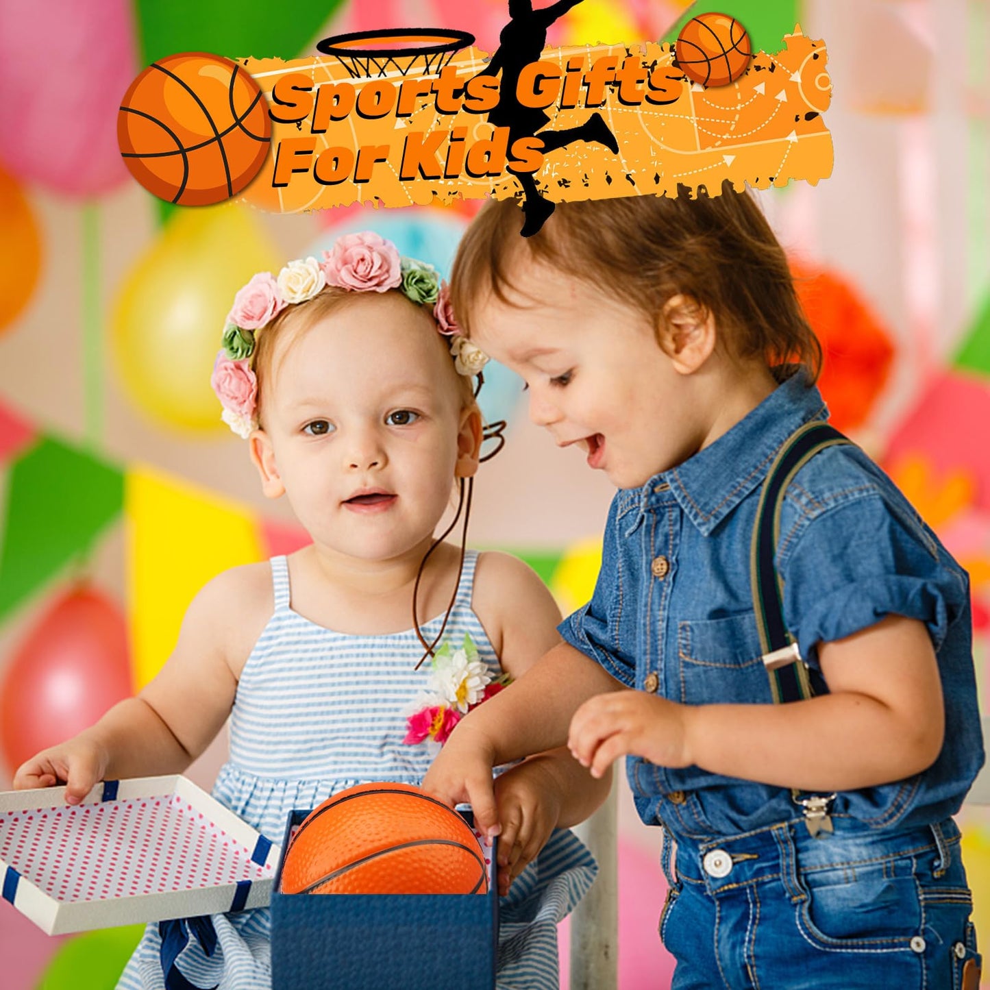 Amarlozn 5-Inch Mini Foam Basketball Set – 3 Pack Orange for Kids | Indoor, Outdoor, Pool & Beach Play