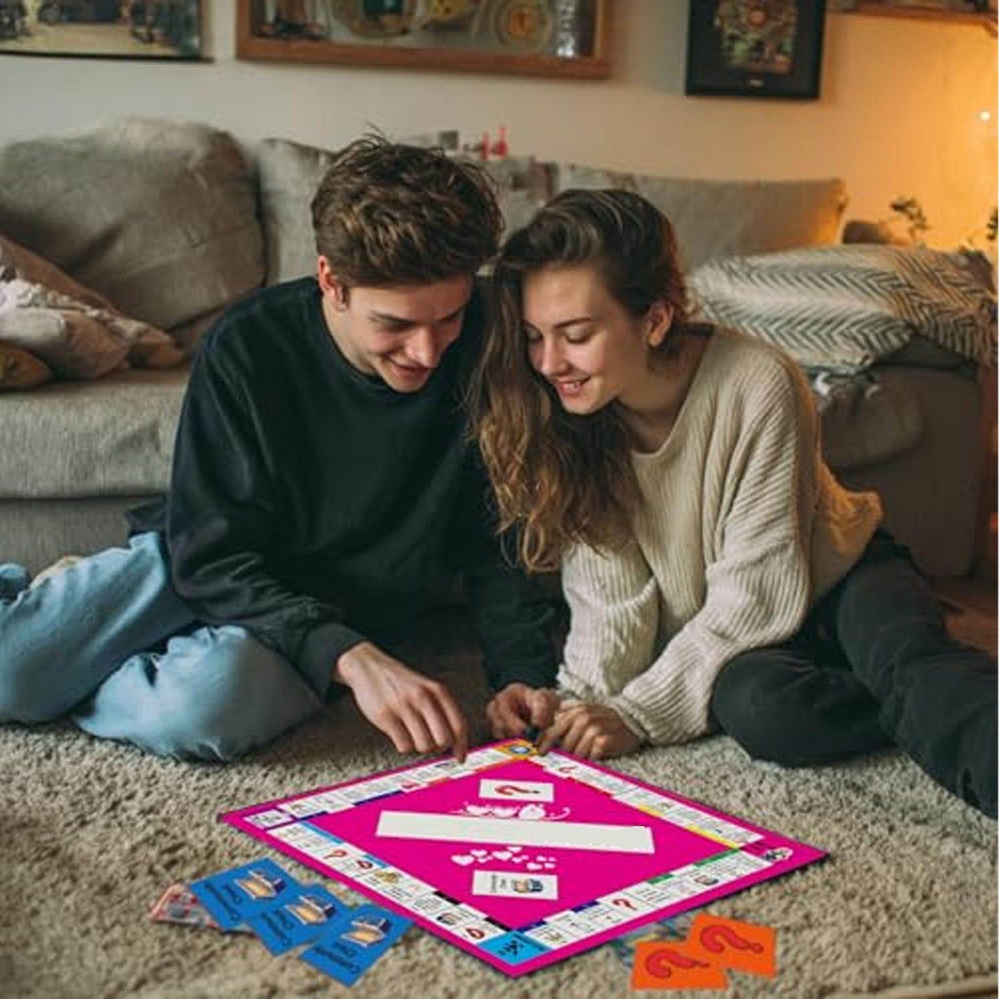 Amerbe Couple Opoly – Romantic Adult Board Game for Valentine’s Day & Date Nights