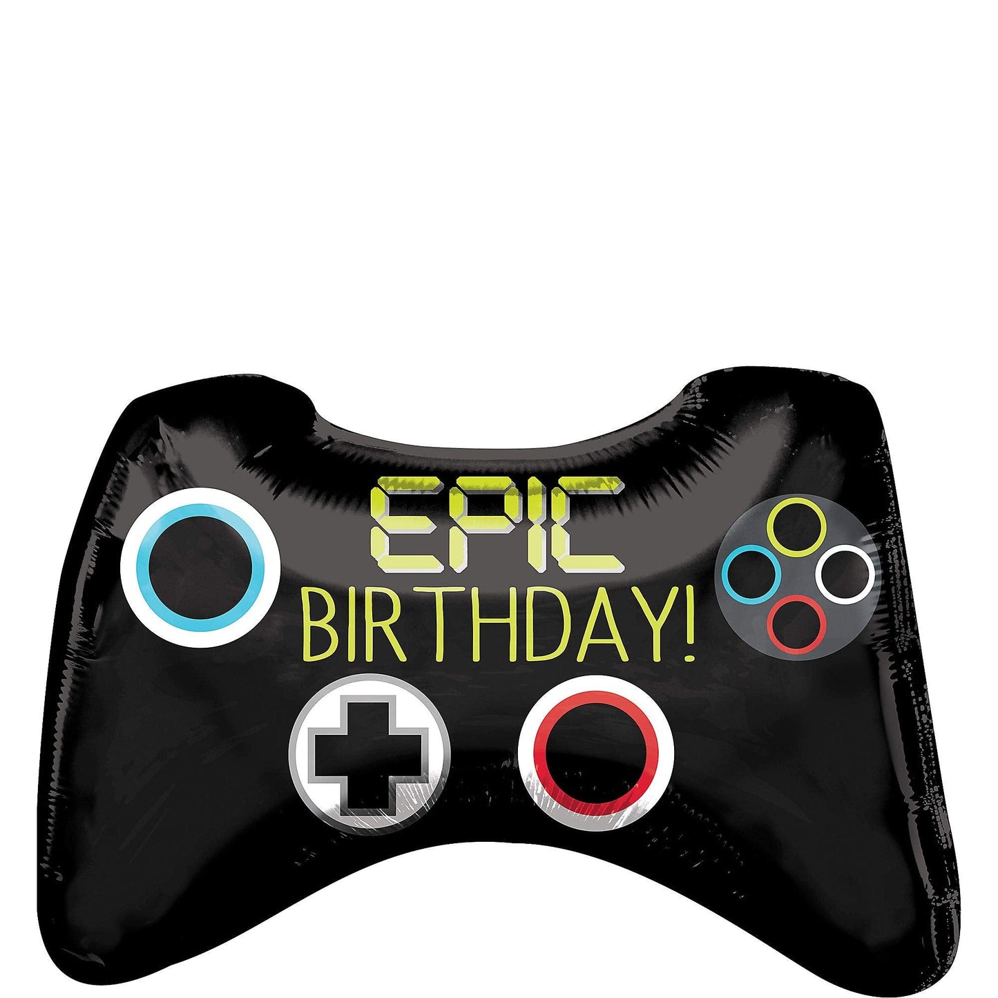 Amscan Anagram 37804 Epic Party Game Controller Foil Mylar Balloon 28inch Multicolor