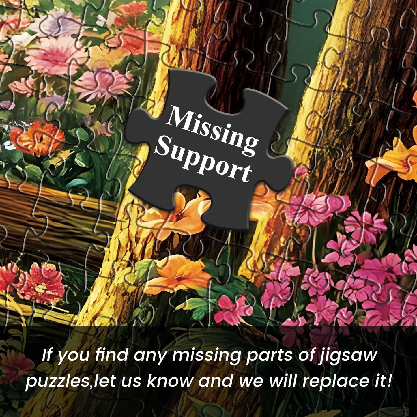 Amusding 500 Piece Forest Butterfly Puzzle for Adults — Challenging Yet Relaxing Family Activity