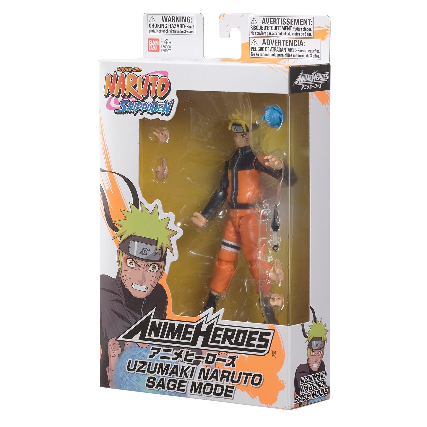ANIME HEROES Naruto Shippuden: Naruto Uzumaki Sage Mode Action Figure – 6.5-Inch