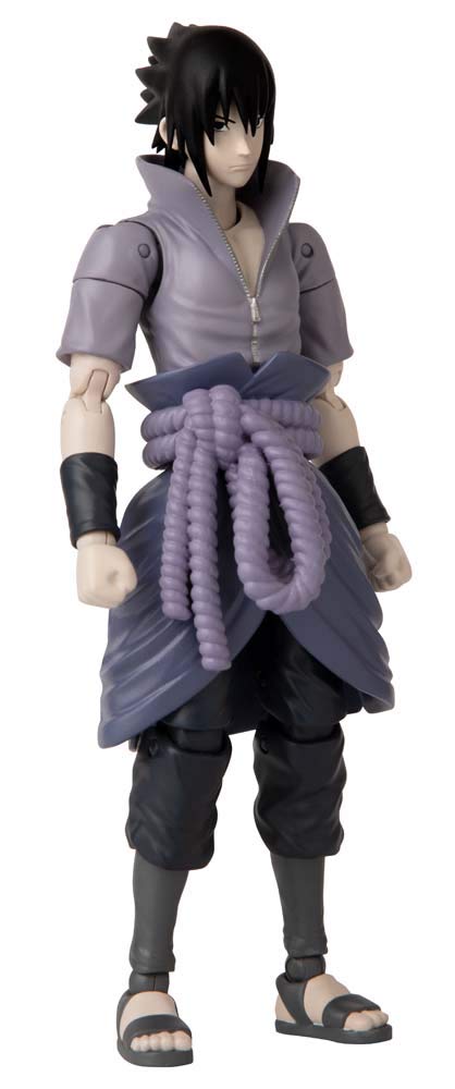 ANIME HEROES Naruto Shippuden Sasuke Uchiha Action Figure – 6.5-Inch Poseable Figure with 20+ Points of Articulation
