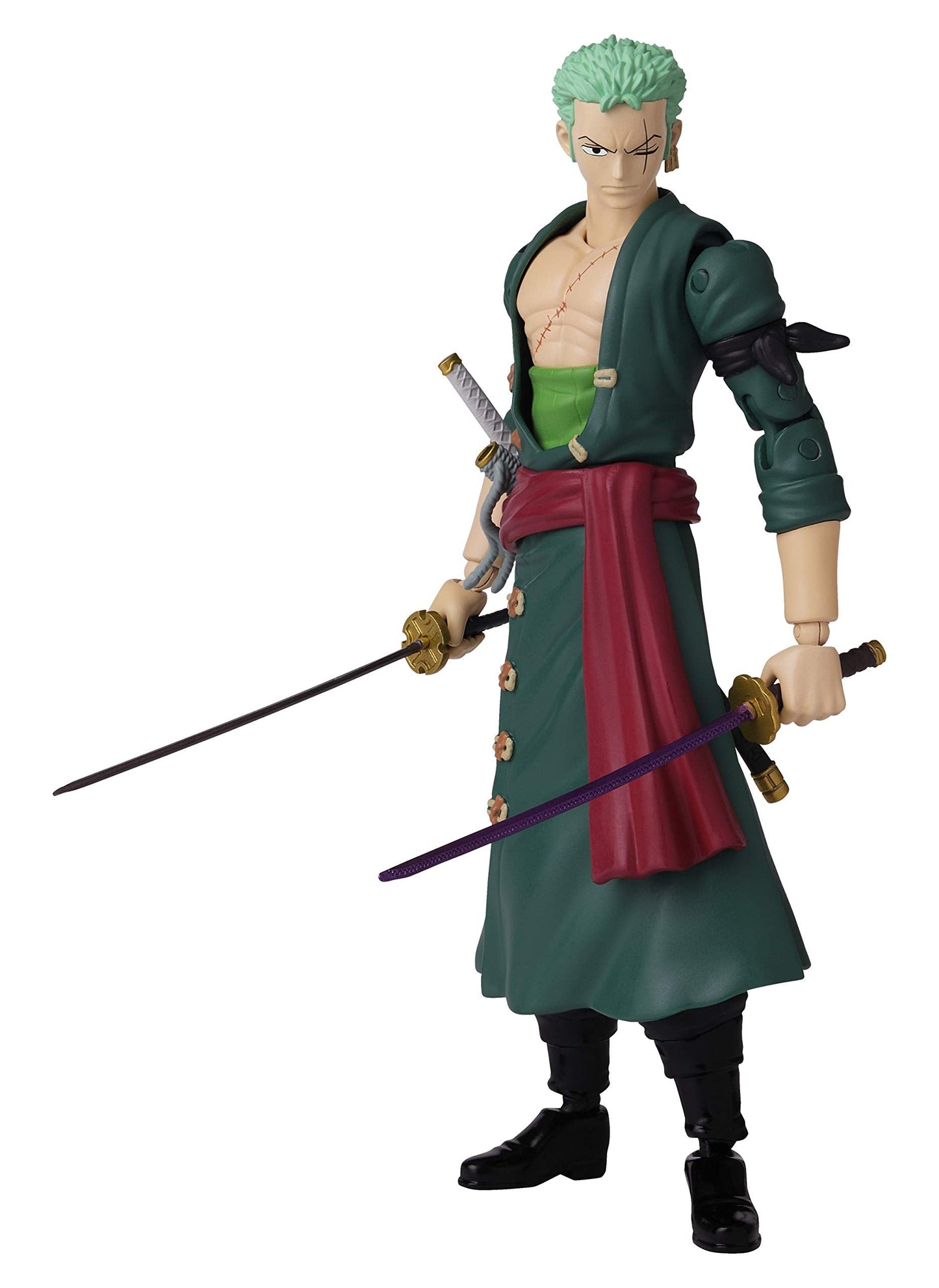 ANIME HEROES One Piece Roronoa Zoro Action Figure – 6.5-Inch, 20+ Articulation