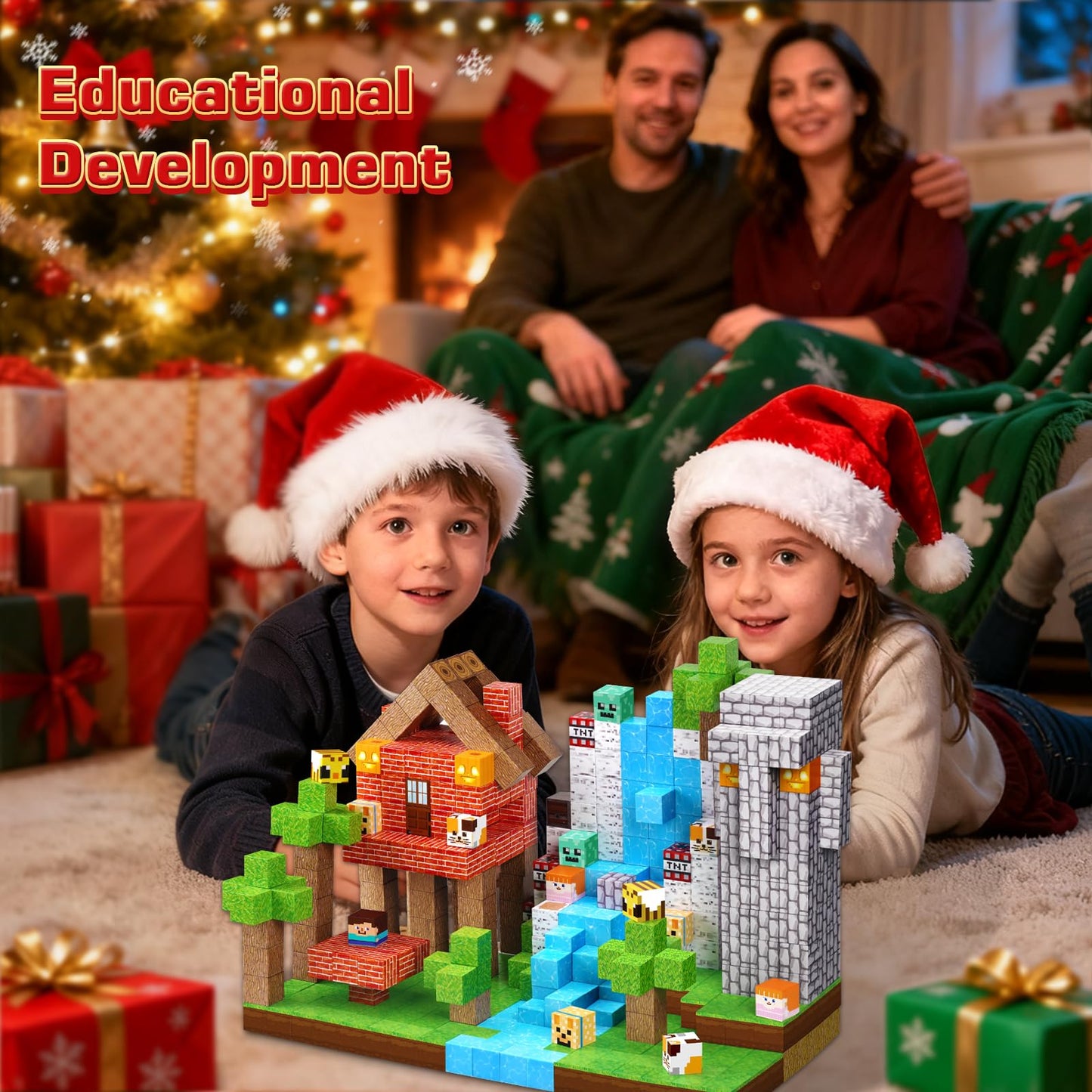 Annexfun Magnetic Blocks 150PCS – Creative STEM Building Toys for Kids 3+