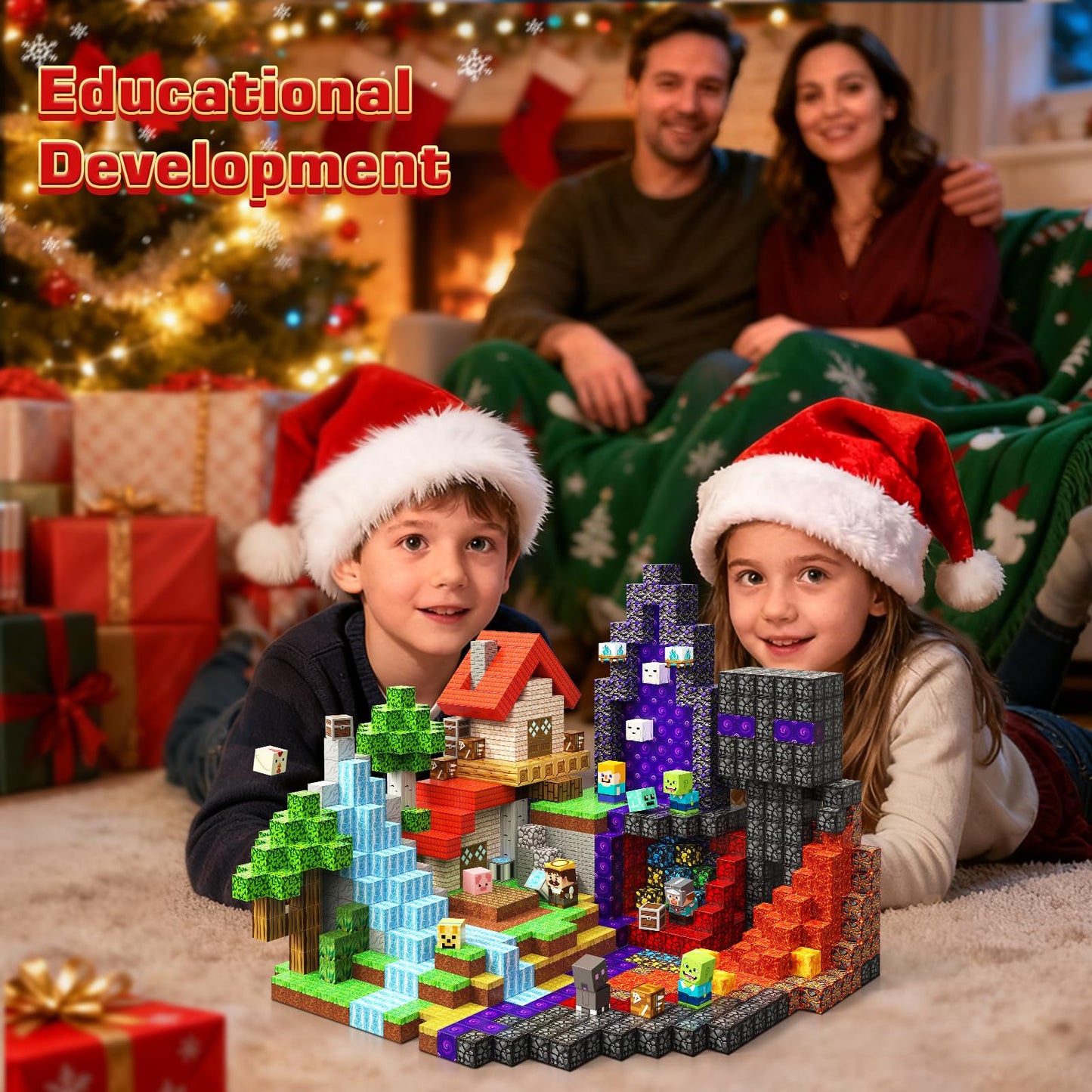 Annexfun Magnetic Blocks 150PCS – Forest Portal STEM Building Toys for Kids 3+