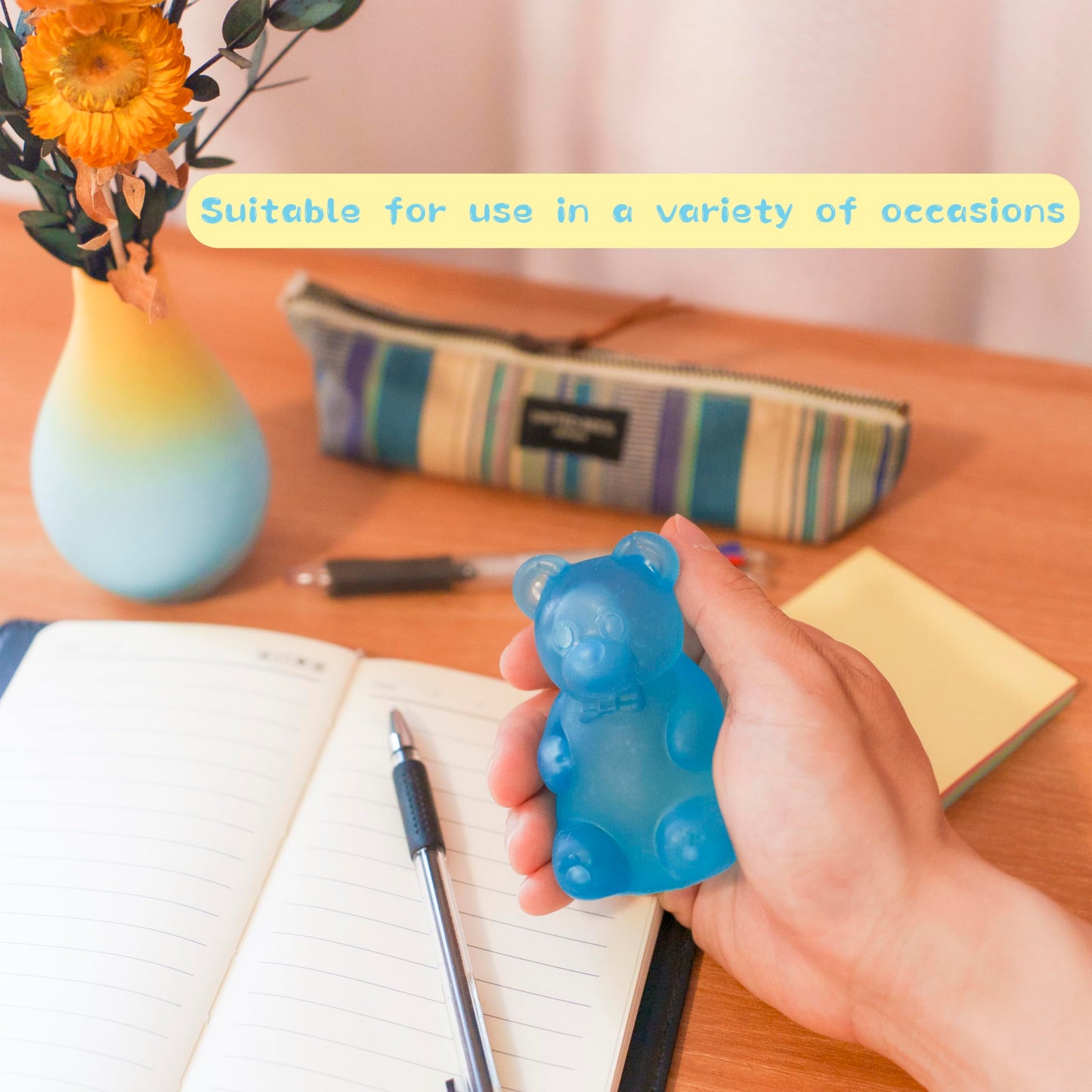 ANZHY Gummy Bear Toy: High-Density Fidget Squishy for Focus