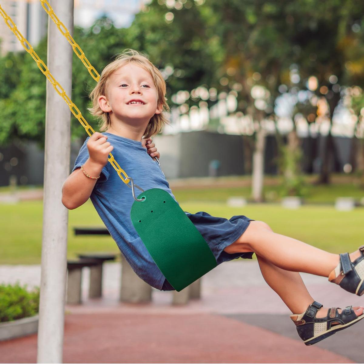 AOBOTE Swings Set 2-Pack: EVA Seats with Hooks & Chains for Backyard