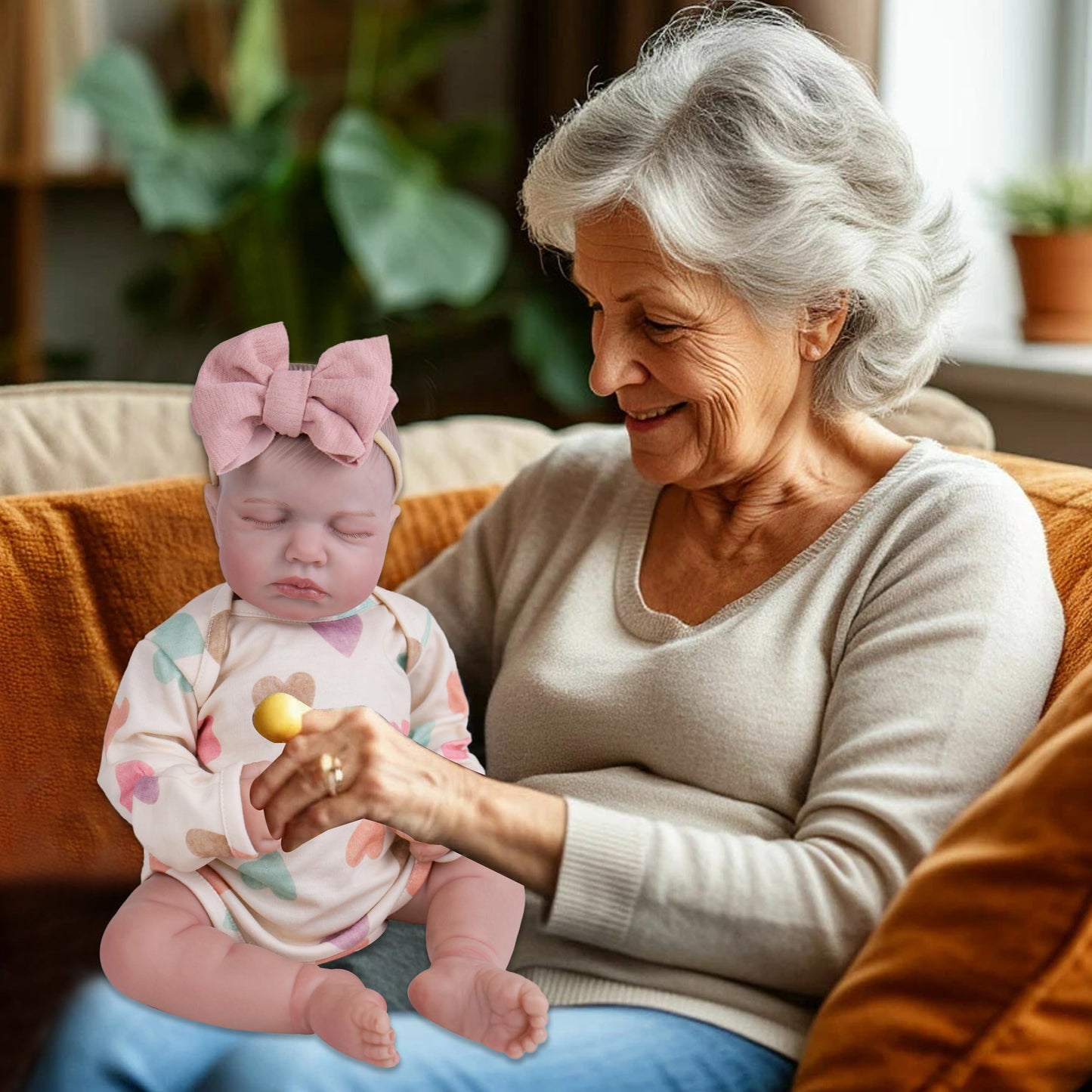 Aori 2.0 Lifelike Reborn Baby Doll – 20-Inch Realistic Newborn Girl with Weighted Body | Gift for Kids 3+