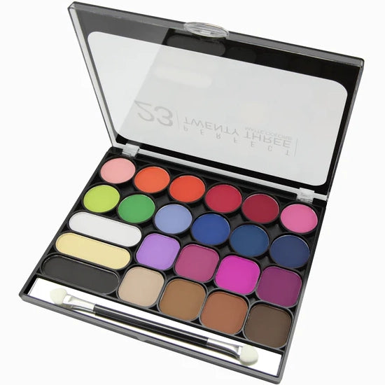Nicka K New York 23 Perfect Twenty-Three Matte Colors | Ultra-Pigmented, Blendable Matte Eyeshadow Palette for Makeup Artists & Enthusiasts | 23 Shades AP035