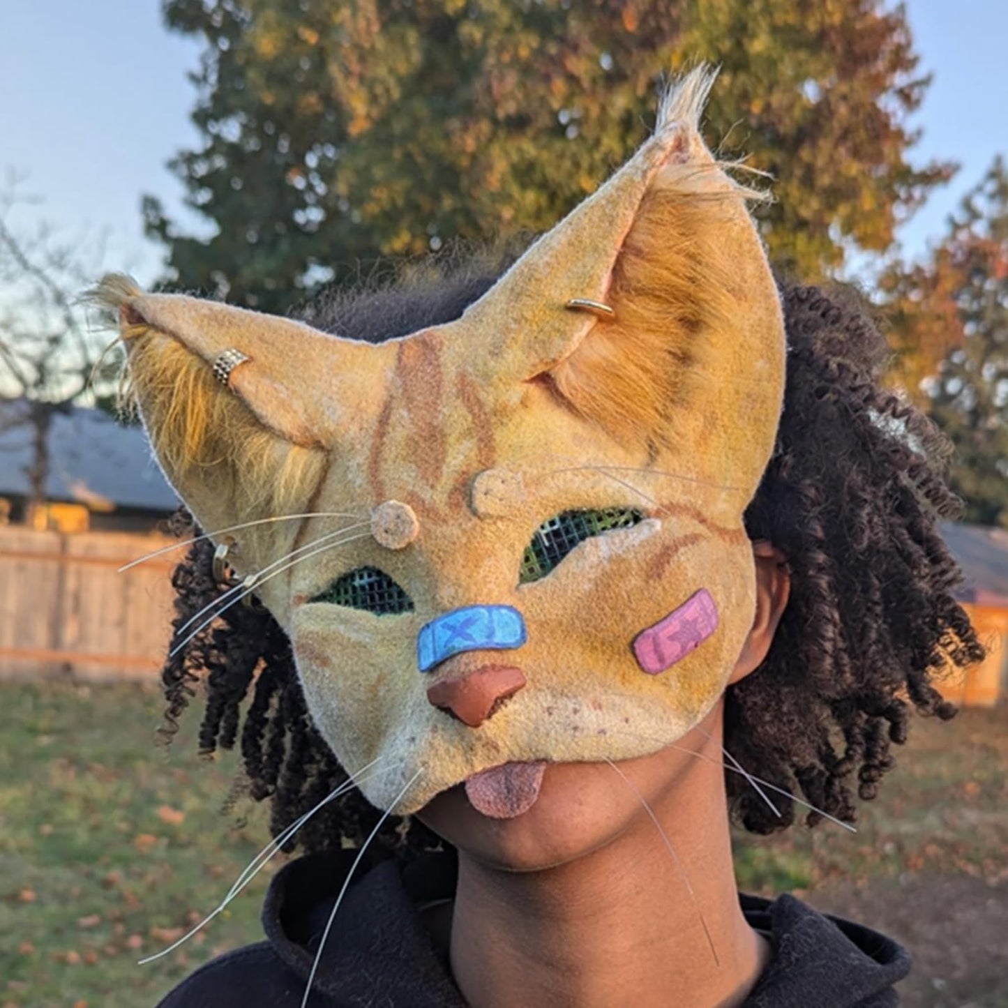 Apettoey 10-Pack White Cat Masks – Therian Masks for Masquerade, Halloween & Kids Cosplay