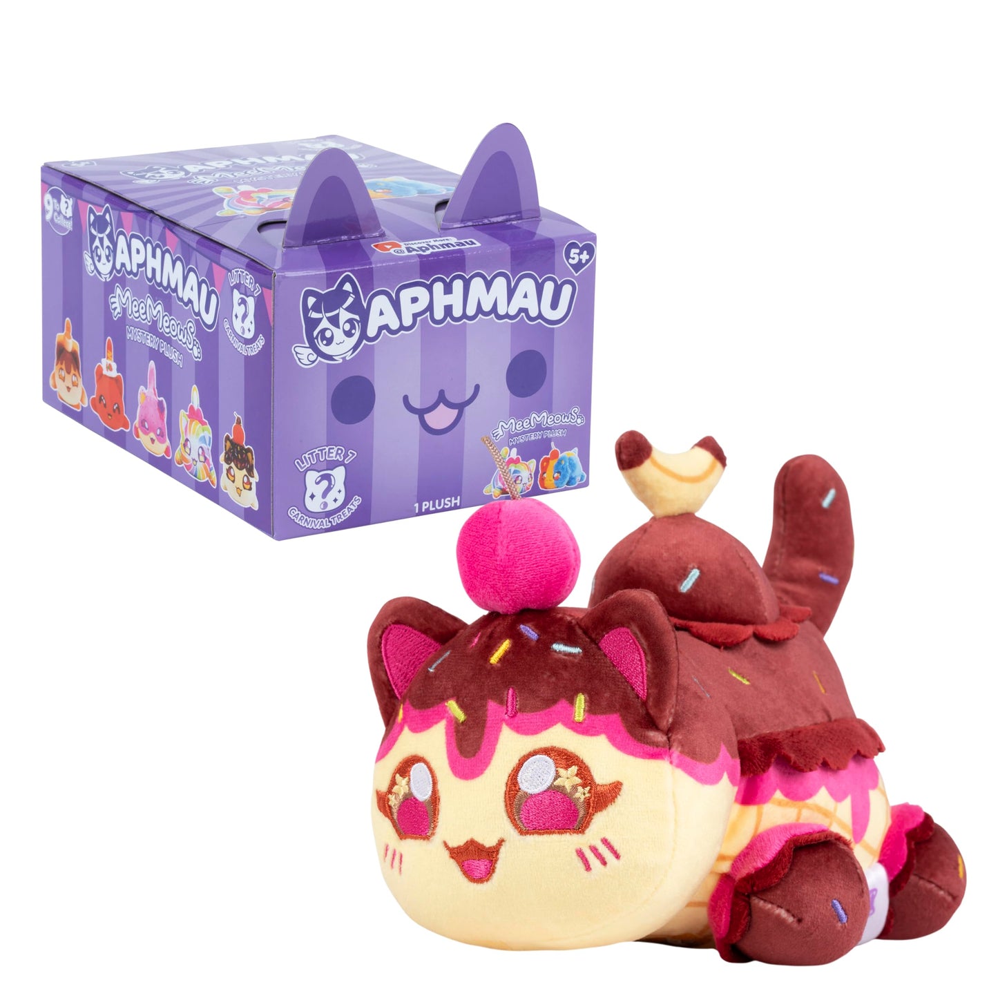 Aphmau 6” MeeMeow Mystery Plush – Series 7 Carnival Treats | Blind Box Official Merch