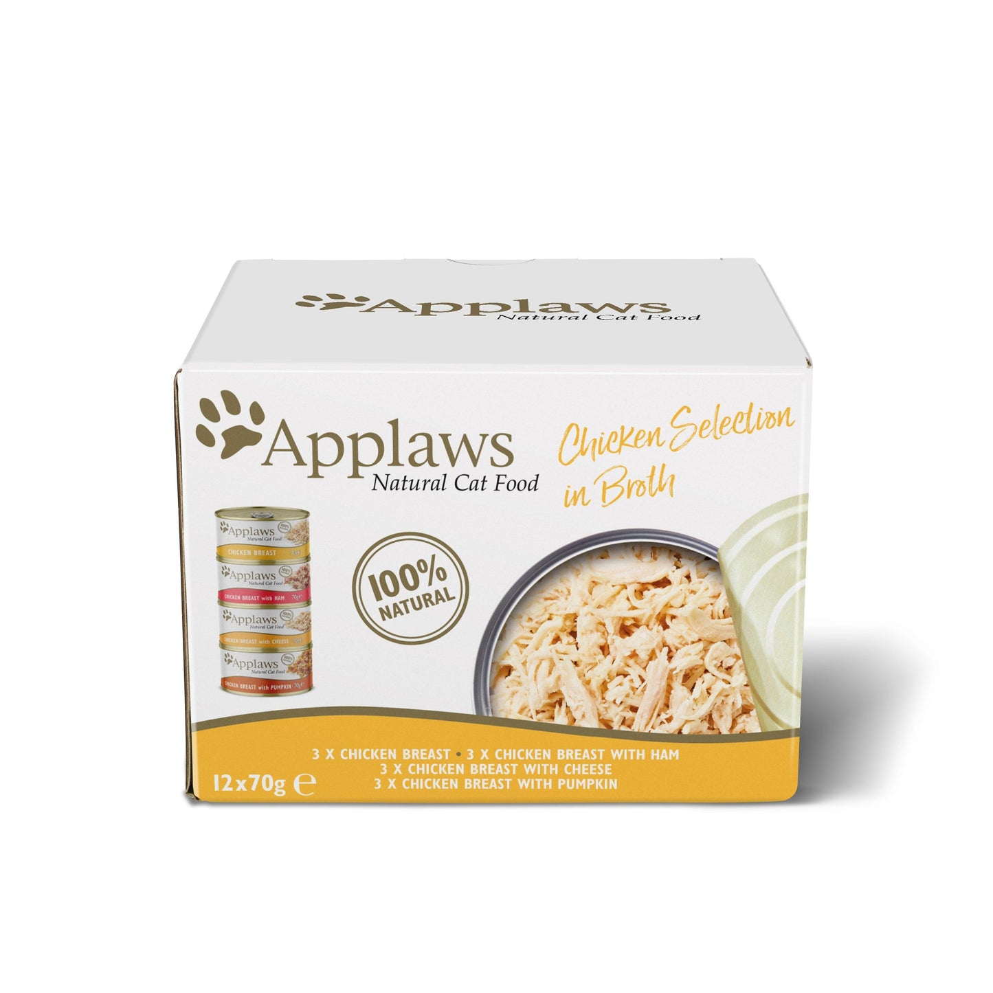 Applaws Cat Chicken Select Tins 48x70g