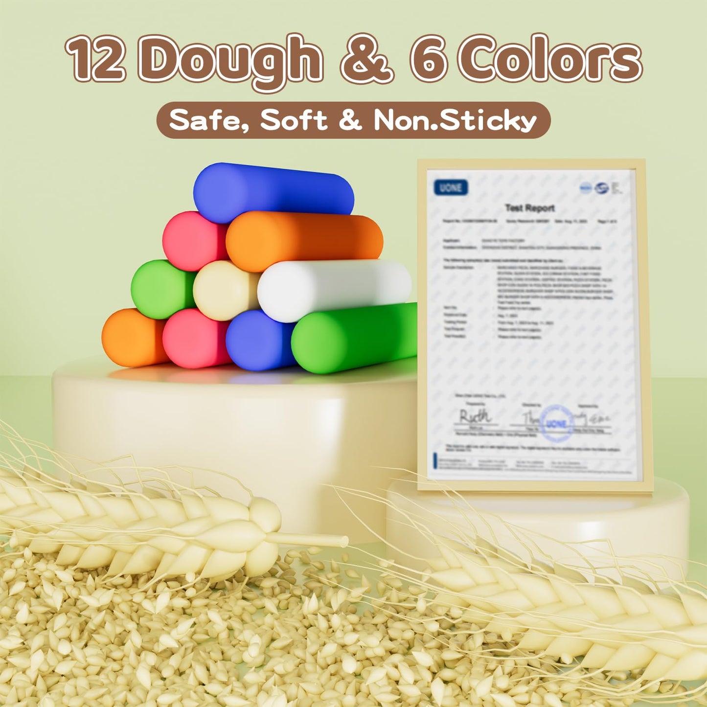 Aprilwolf 70-Piece 4-in-1 Dough Set for Kids — Ice Cream, Noodle, Hamburger & Cake Makers