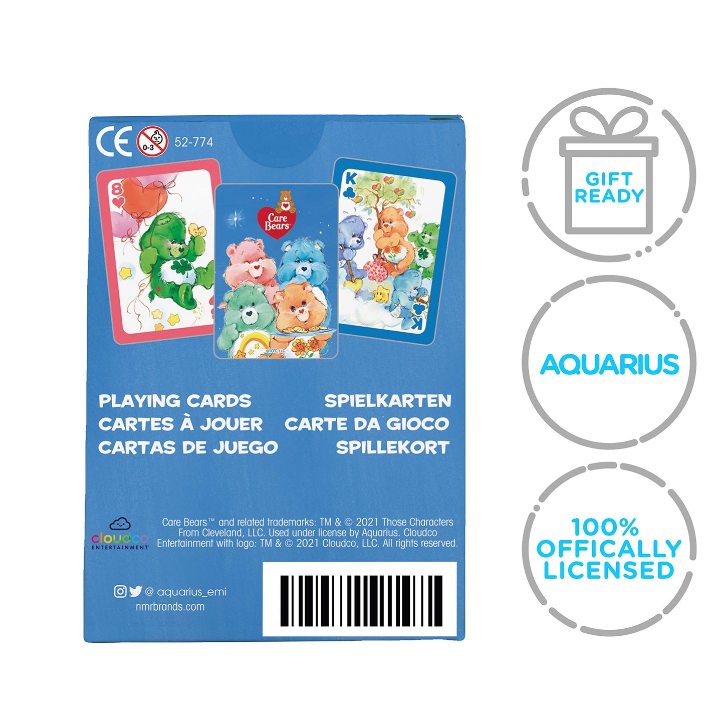 AQUARIUS Care Bears Playing Cards Deck - Family Card Games