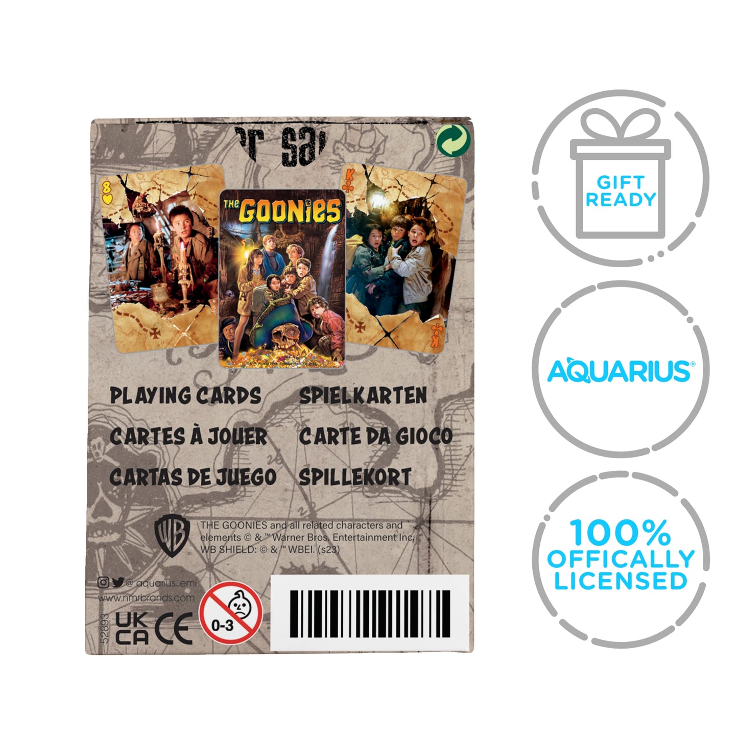 Aquarius Goonies Playing Cards – Officially Licensed Deck for Family Game Night