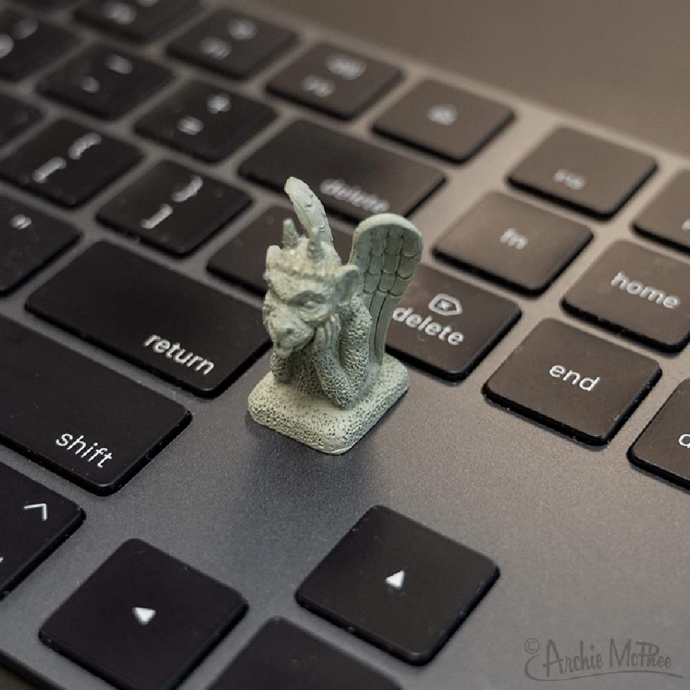 Archie McPhee Itty Bitty Gargoyles — Set of 4 Desk Figurines