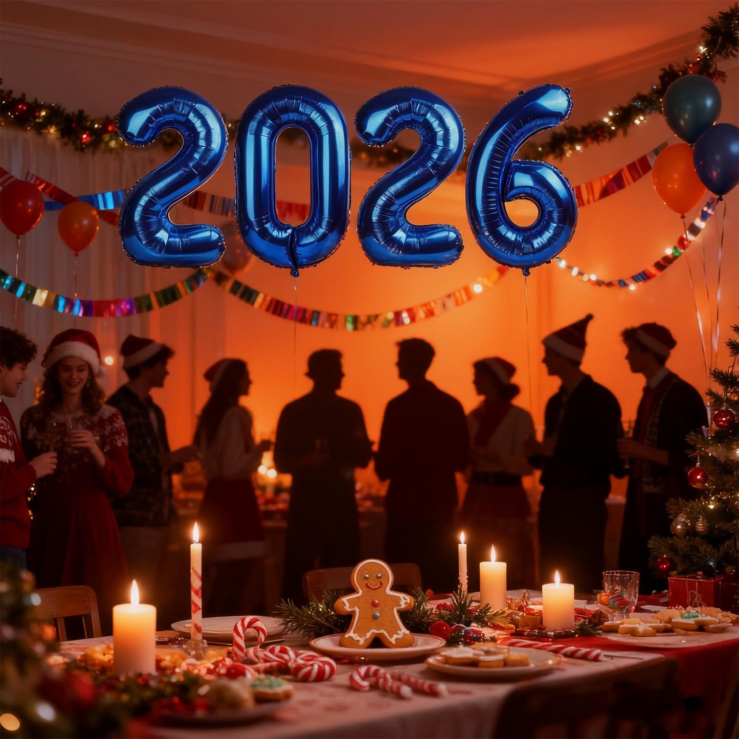 Argthjy Dark Blue 2026 Balloon Numbers – 40-Inch Foil Digits for Birthdays, Graduations, and Anniversaries