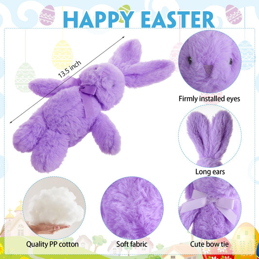 Arrowbash 24-Pack 12-Inch Plush Easter Bunnies – Soft Stuffed Toys for Gifts, Decor and Party Fun
