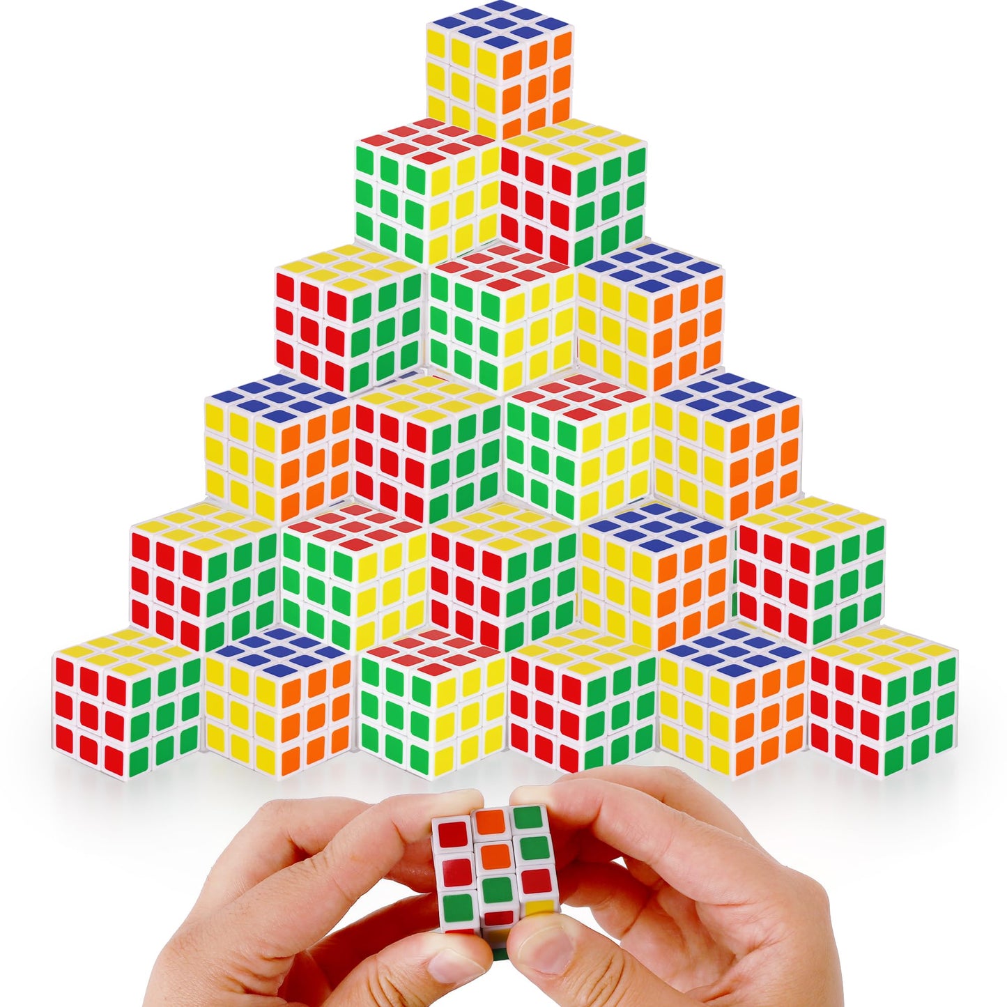ArtCreativity 48 Pack Mini Rubix Cubes – Portable Fidget Toys for Kids & Adults