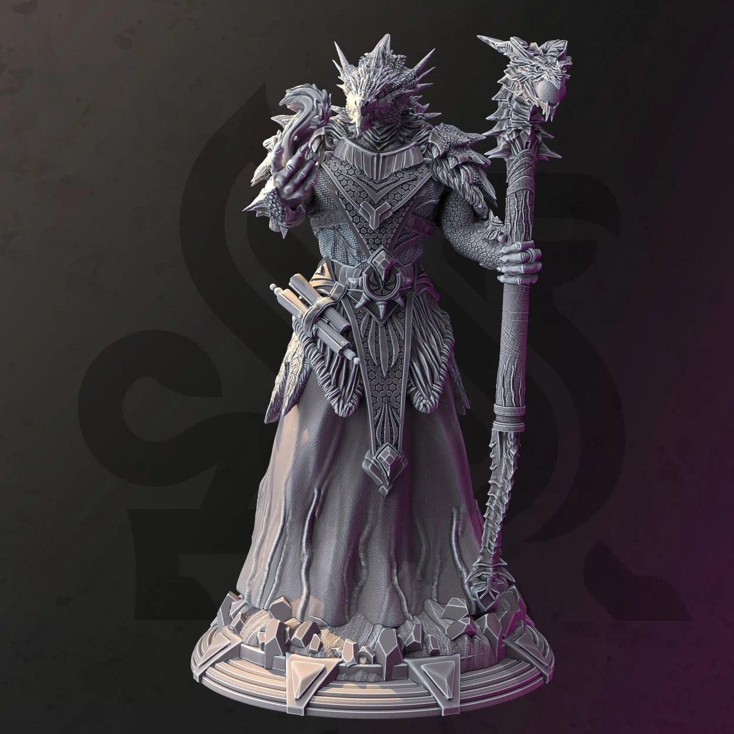 Artizak The Unruly Dragon - 3D Printed Sorcerer Character Miniature