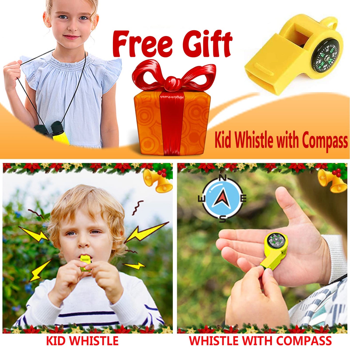 ARTOMIDE Kids Binoculars – Safe Folding 4x30 Mini Binoculars for 3-12 Years