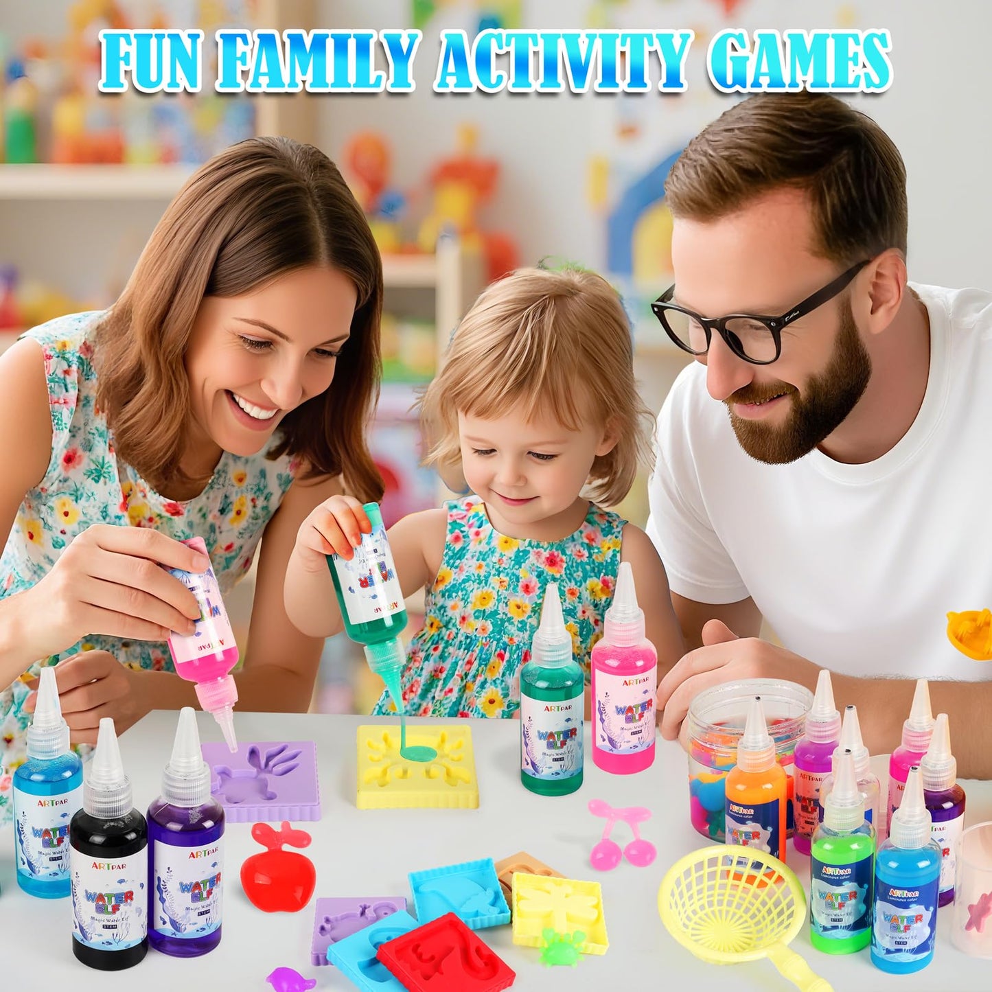 ARTPAR Magic Water Elf — 20 Colors Aqua Fairy Water Gel Kit for Kids | Create Water Pets & Glow Toys
