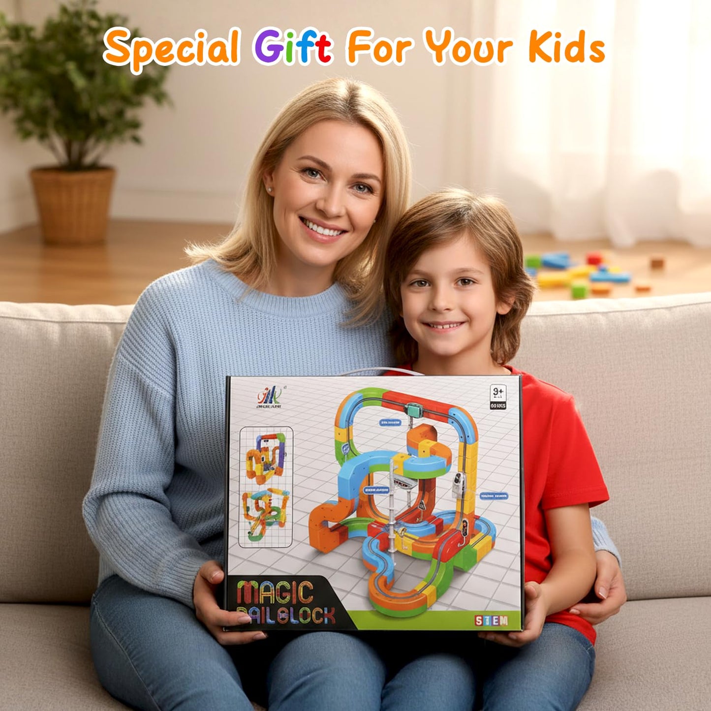 ASFHJP Electric Train Set — 3D Infinity Track & STEM Toy for Kids 4-8