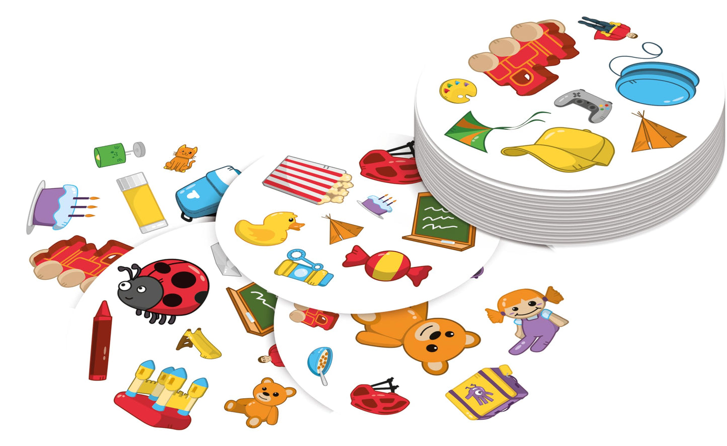 Asmodee Dobble Kids Card Game — Ages 6+, 2-8 Players, 15 Min Playing Time