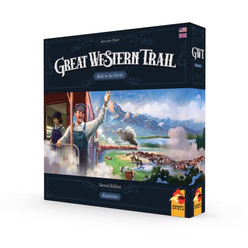Great Western Trail: Rails to the North 2nd Edition Expansion | Strategy Board Game by Eggertspiele | 1-4 Players