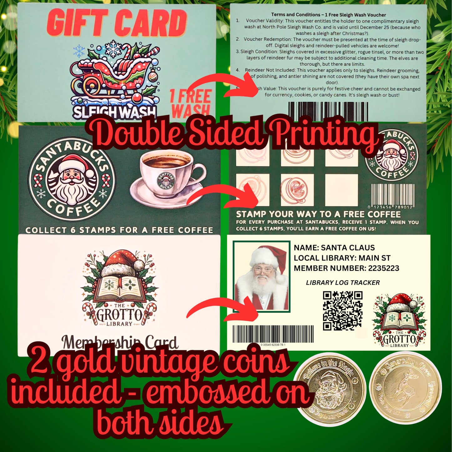 ASVP Shop Santa's Lost Wallet Evidence Kit – Wallet Included | Magical Christmas Eve Set