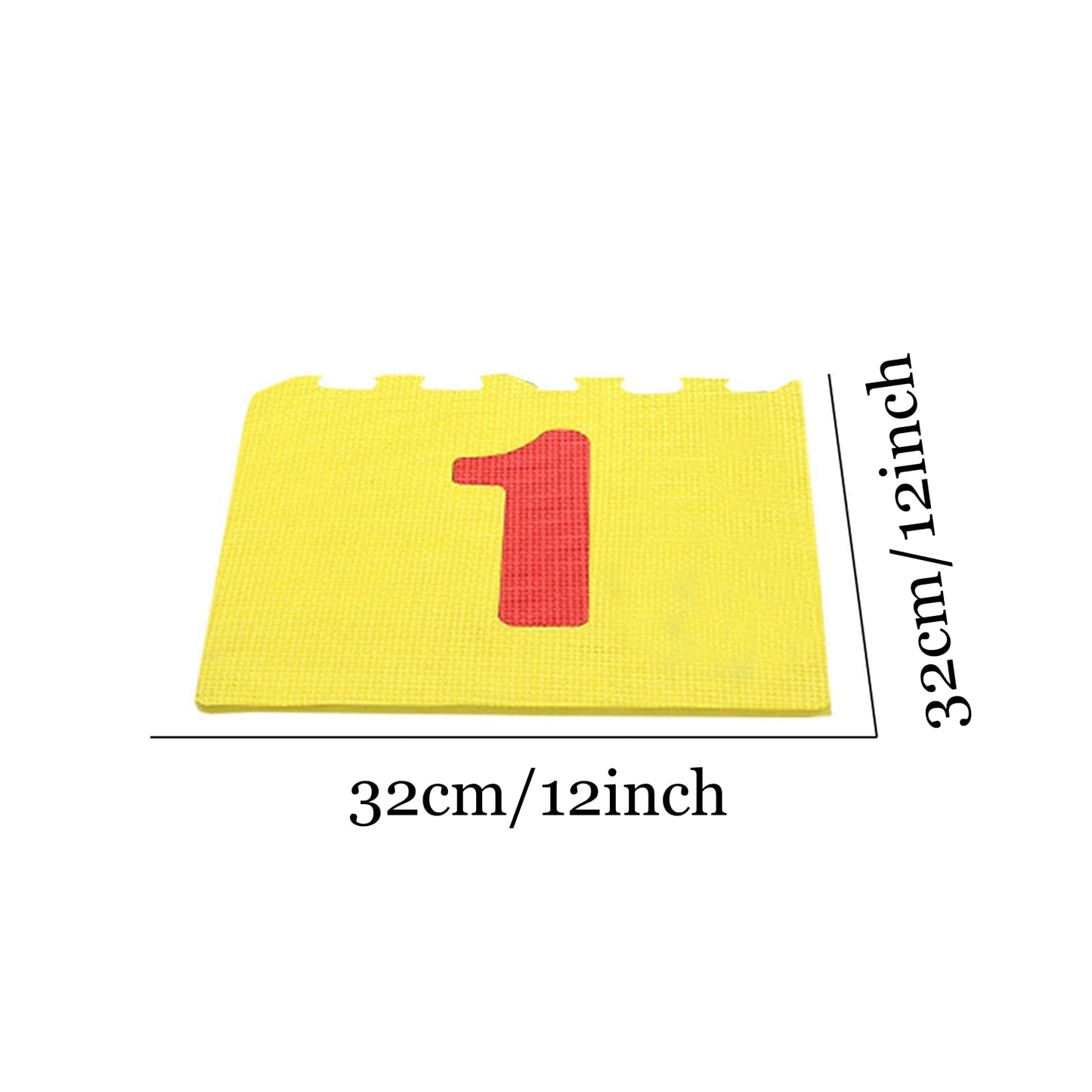 Atarvana Hopscotch Mat – Interlocking Foam Tiles 7x2 ft Play Floor