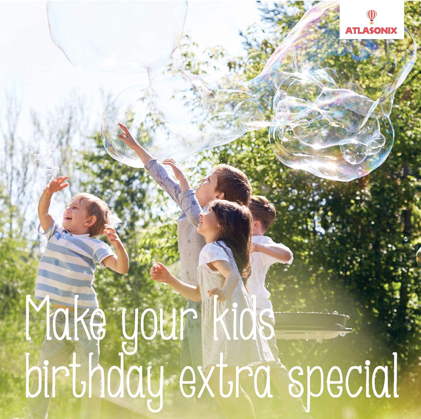 Atlasonix Giant Bubble Solution - 7 Gallons of Kid-Safe Bubbles (896 oz)