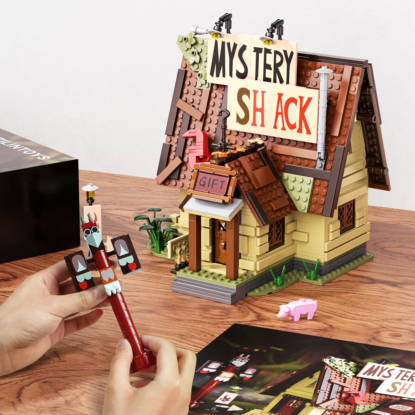 ATRtoyMF Gravity House Building Sets – Mystery Shack, 965 Pcs, LEGO-Compatible