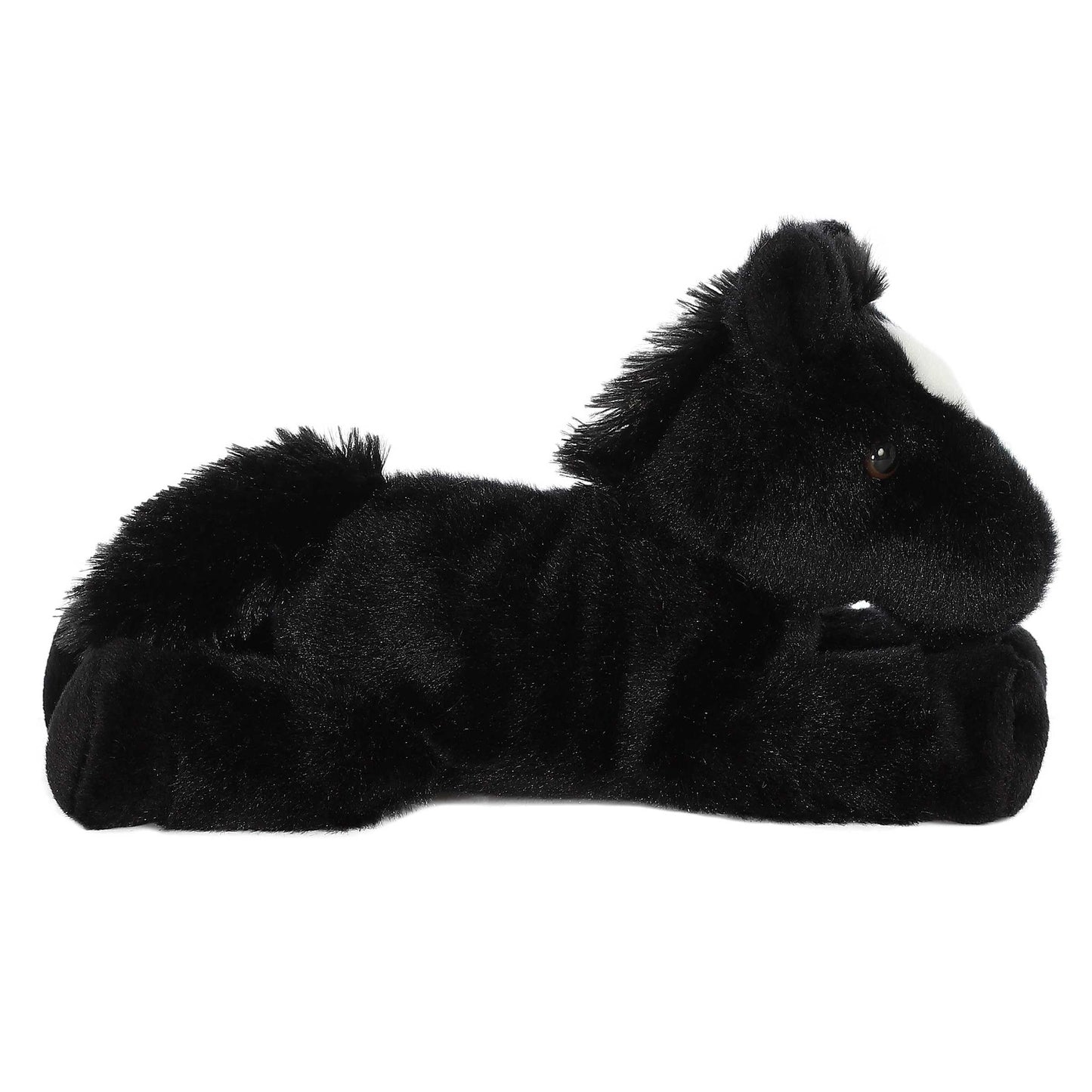 Aurora Beau Mini Flopsie Horse Plush — 8-Inch Black Stuffed Animal for All Ages