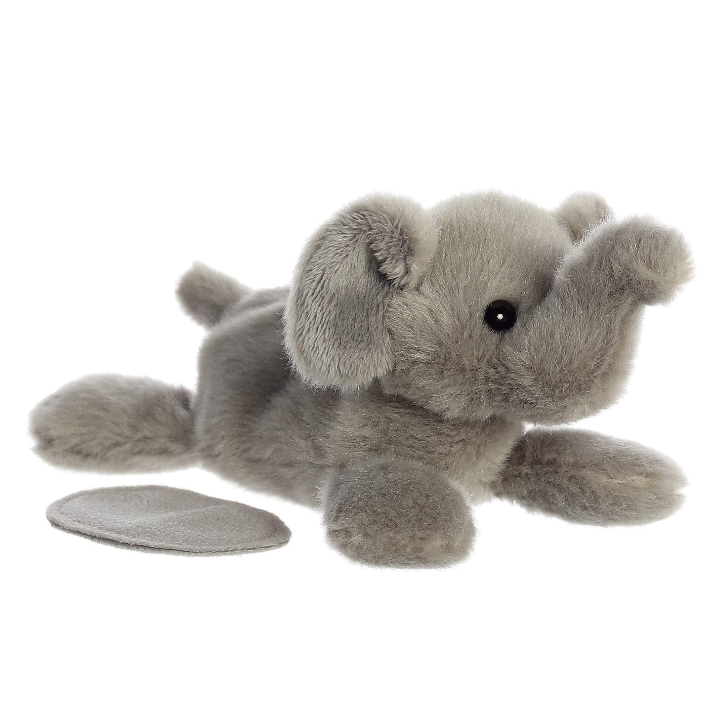Aurora Shoulderkins Ella Elephant Plush - Magnetic Shoulder Buddy for Kids 3+, Gray 5.5 Inches