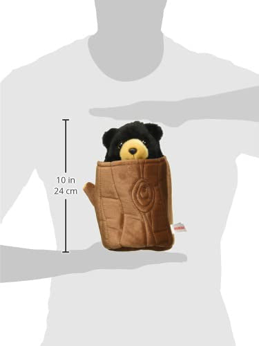 Aurora Interactive Hand Puppet Black Bear Pop Up Puppet — 11 Inches